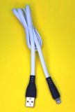 Usb-cable iPhone 5 4you Sula white ( 2.4A, Silicon )