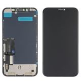 LCD iPhone XR с черным тачскрином + дисплейная рамка ORIGINAL ( переклееное стекло) (M)