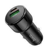 АЗУ-USB HOCO Z42 PD+QC3 20W (1 Type-C/1 Usb) Black