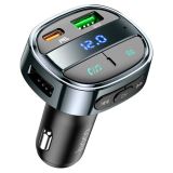 FM модулятор HOCO E70 PD30W+QC3.0 Black