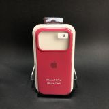 Чохол iPhone 17Pro/18Pro Silicon Case original FULL №35 rose red (4you)