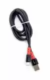 Usb-cable Type-C 4you Granta (3A, 1.2м, чорний) (від10шт - 10%)