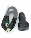 АЗП 4you B3 ( PD20W + QC3 18W, Fast Charger, 2 USB, 3.6-12V ) black + кабель Type C-Type C