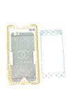 Защитное стекло iPhone 6 COLORFUL Silver (2pcs) гравировка CHANEL "Акционная цена"