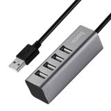 Hub HOCO HB1 4 порта Grey (USB2.0)