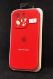 Чехол iPhone 12ProMax Silicon Case original FULL Camera №14 red (4you)