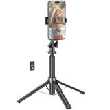 Держатель выдвижной для Selfi Monopod 2 in 1 HOCO K21 Black