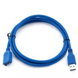 Кабель USB 3.0 тато/мама (AM/AF) 1м синій