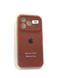 Чохол iPhone 17Pro Silicon Case original FULL Camera №32 Milk chocolate (4you)