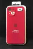 Чохол iPhone 14 Silicon Case original FULL Camera № 35 rose red ( 4you )