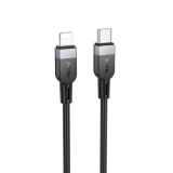 Cable Type-C/iPhone 5 HOCO X109 27W 2m (круглый) Black