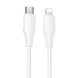 Cable Type-C/iPhone 5 HOCO X124 27W 1m (круглый) White
