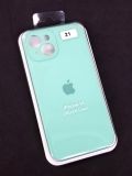 Чехол iPhone 14 Silicon Case original FULL Camera №21 azure (4you)