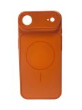 Чехол iPhone 17Air Silicon IPHONE 17 STYLE with MagSafe Orange