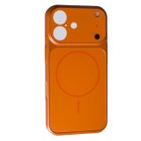 Чехол iPhone 14ProMax Silicon IPHONE 17 STYLE with MagSafe Orange