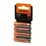 Батарейка Videx R6P AA сольова (4 на блістері, 60 в упаковці)