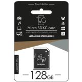 Micro SD 128Gb T&G Class 10 з ад. (UHS-3)