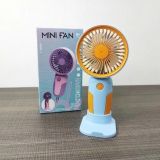 Вентилятор ручний MINI FAN MJ122 Blue (підставка для телефону, 3 режими, Type-C)