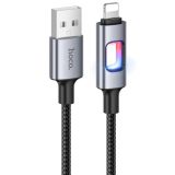 Usb-cable iPhone 5 HOCO U144 27W 1.2m (круглый) Black