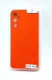Чехол Samsung A24(4G) Silicon Original FULL №7 New apricot (4you)