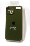 Чехол iPhone 14 Silicon Case original FULL Camera №64 olive green (4you)