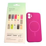 Чехол iPhone 11 Silicon BEATS with MagSafe №15 Sunset Purple