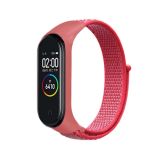 Ремешок на браслет фитнес Xiaomi mi band 3/4 Velcro Crimson