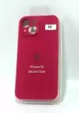 Чохол iPhone 15 Silicon Case original FULL Camera №35 rose red (4you)