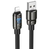 Usb-cable iPhone 5 HOCO U143 1.2m (круглый) Black