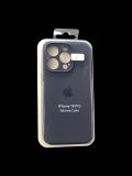 Чохол iPhone 14Pro Silicon Case original FULL Camera №8 Dark blue (4you)