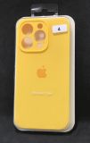 Чехол iPhone 15Pro Silicon Case original FULL Camera №4 yellow (4you)
