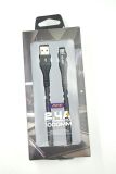 Usb-cable Micro Usb Aspor A166 2.4A 1m orig 100% (круглый,метал.коннектор) Black "Акционная цена"