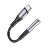 Переходник HOCO LS33 Type-C - Jack 3.5 Grey