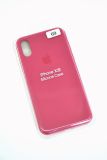 Чехол iPhone X/XS Silicon Case original FULL №69 raspberry (4you)