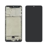 LCD Samsung A31/A315 (2020) із чорним тачскрином + корпусна рамка IPS (M)