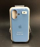 Чехол iPhone 17/18 Silicon Case original FULL №24 new blue (4you) "Акционная цена"