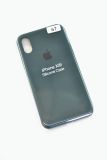 Чохол iPhone X/XS Silicon Case original FULL № 67 moss green ( 4you )