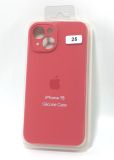 Чехол iPhone 15 Silicon Case original FULL Camera №25 camelia (4you) "Акционная цена"