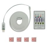 LED лента неоновая USB RGB 5V, IP 65, 2м,с Bluetooth и пультом, датчиком звука (М) - Цена Недели!