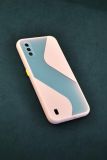 Чохол Samsung A01 / A015 Silicon Wave Light pink / yellow