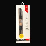 Usb-cable Type-C 4you Dnister black (3A, Silicon Perfect, 1.5m) - Универсальная упаковка