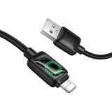 Usb-cable iPhone 5 HOCO U146 1.2m (круглый) Black