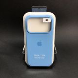 Чохол iPhone 17Pro Silicon Case original FULL №60 sea blue (4you)