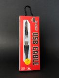 Usb-cable Type-C 4you Sula black ( 2.4A, Silicon )
