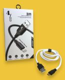 Usb-cable Micro USB 4you Dnister white (2.4A, Silicon Perfect) Нова упаковка!  (від10шт - 10%)
