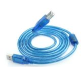 Кабель USB тато / тато (AM / BM) з феритом 1,5 м силіконова обплетка (для принтера)