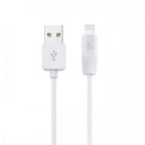 Usb-cable iPhone 5 HOCO X1 Rapid 2.4A 1m (круглый, комплект 2 шт) White