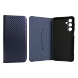 Flip Cover for Samsung A16(4G) Fiber Dark blue (4you)