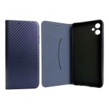 Flip Cover for Samsung A05(4G) Fiber Dark blue (4you)