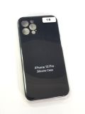 Чохол iPhone 12ProMax Silicon Case original FULL Camera №18 black (4you) (NO LOGO) "Акційна ціна"